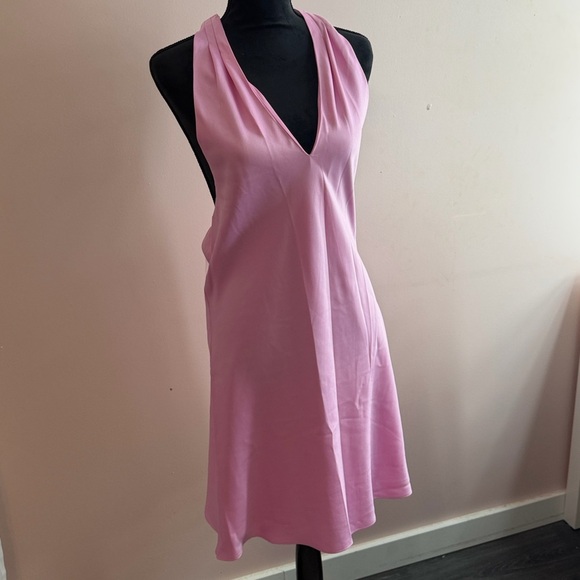 wild fable Dresses & Skirts - Wild Fable Pink Halter Mini Dress Size M| Backless Summer Dress NWT | Barbiecore